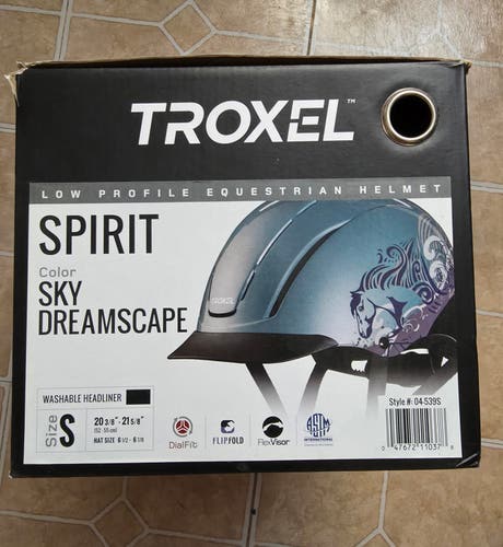 Troxel Spirit Sky Dreamscape Western Riding Helmet