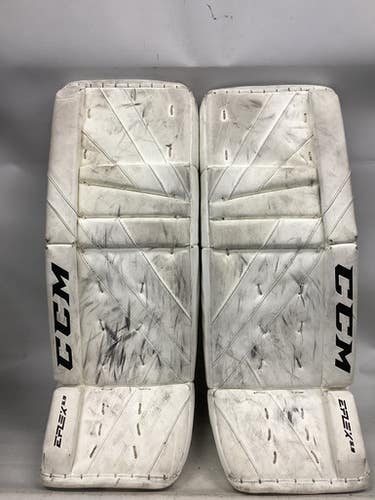 Used CCM EFLEX 5.9 Goalie Leg Pads Inter White 31" 11851-S000045602