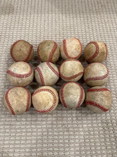 D-1 Pro NFHS Baseballs 12 Pack (1 Dozen) (Used)