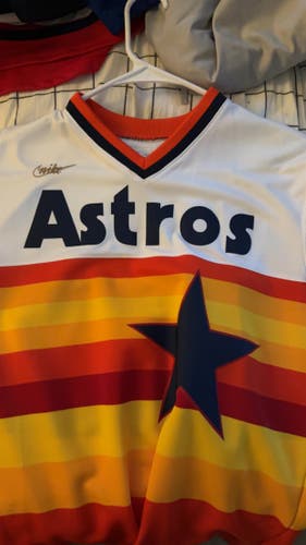 Youth Large Nike Houston Astros Nolan Ryan #34 "Rainbow" Throwback Jersey