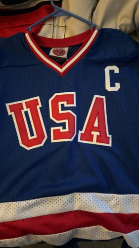 K1 Sportswear Team USA Hockey Jersey - Mike Eruzione #21 - Miracle on Ice Style - Size XL