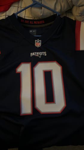 Youth XL Nike New England Patriots Mac Jones #10 Navy Game Jersey