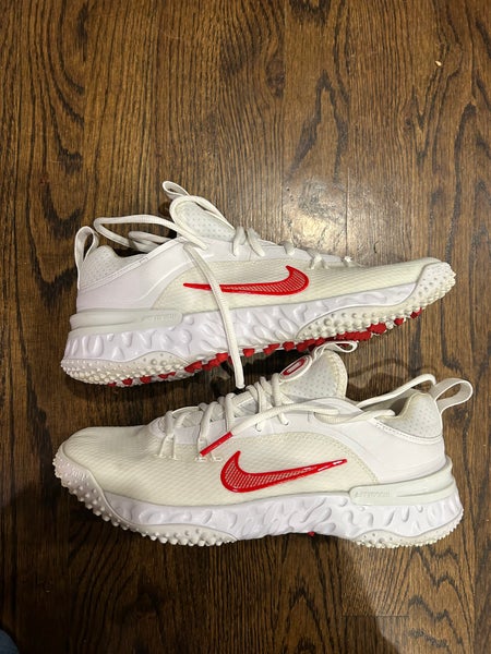 New Nike Ohio State Huarache 9 Turf Red Unisex Size M 9.0 (W 10.0) Adult Low Top Cleats