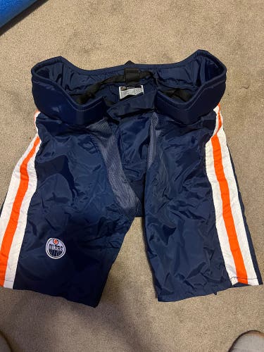 CCM PP90 Pro Stock Pants Shell Edmonton Oilers Navy Blue 7017