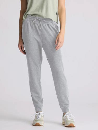 Free Fly Bamboo Jogger Womens Medium Light Gray Fleece Drawstring Waist DSGL1080