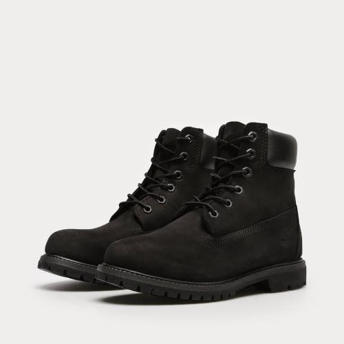 Timberland Premium TB08658A0011 Boots Women's 6 Black Leather Waterproof RHS8122