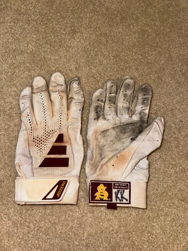 RARE Custom College Team Issued Arizona State Adidas Baseball Batting Gloves