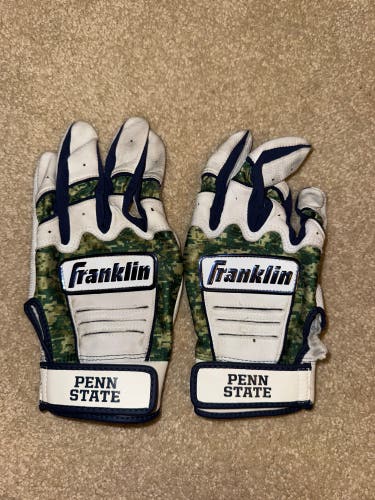 RARE Custom College Team Issued Franklin Penn State Baseball Batting Gloves