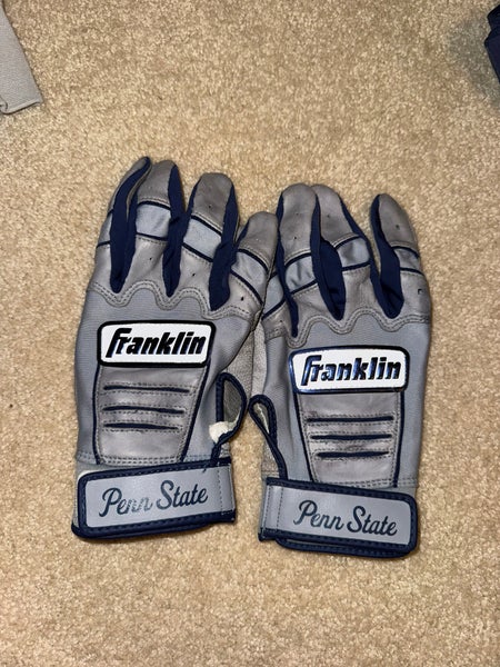 RARE Custom College Team Issued Franklin Baseball Batting Gloves