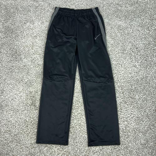 Nike Pants Mens Medium Black Knit Track Pants Elastic Waist Running Gym Athletic