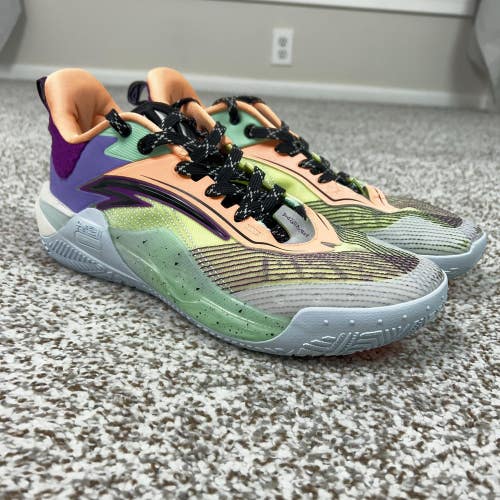 Anta Shoes Mens Size 10.5 Multicolor Basketball Sneakers Kai 1 Speed Court Logo