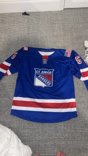 CT Junior Rangers Game Jersey XL Men's Stitch Jersey
