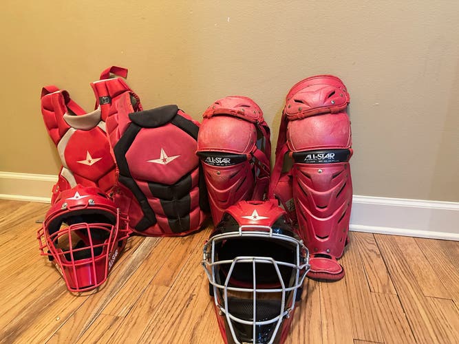 Red All Star Classic Pro Catcher's Set (Used)