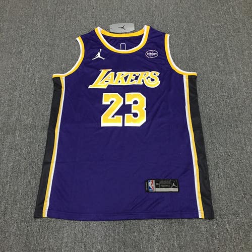 Los Angeles Lakers Lebron James #23 Purple Men's Jersey Size 50