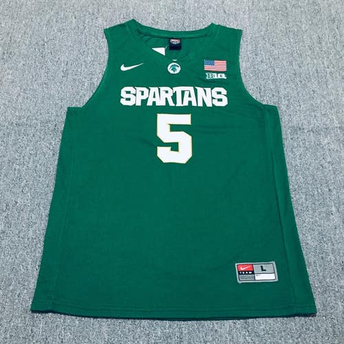 Cassius Winston Michigan State Spartans Basketball Jersey #5 Men's Jersey Size Large