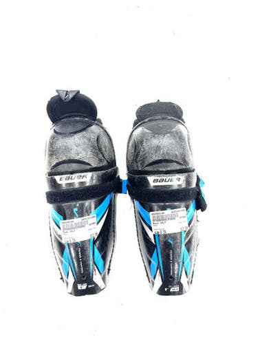 Used Bauer VOLT Youth Shin Guards Black 8" 11860-S000305180