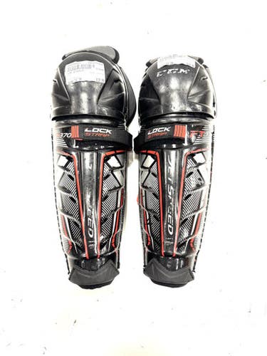Used CCM JETSPEED Junior Shin Guards Black 11" 11860-S000305103