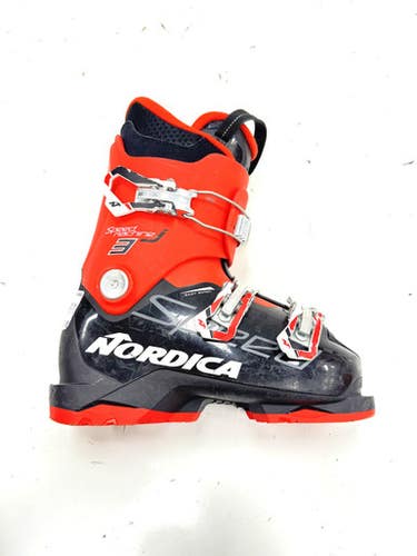 Used Nordica SPEED MACHINE J3 JR Boys DH Ski Boot Red 225 MP - J04.5 - W5.5 11860-S000305114