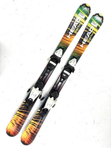Used Head SUPER POWER Boys DH Ski/Binding Black 117 cm 11860-S000305113