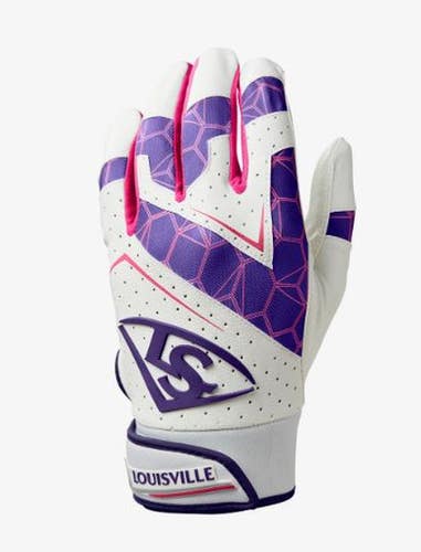 New GENUINE V2 YTH LG PURPLE BATTING GLOVES 11860-HBXWB5730802L