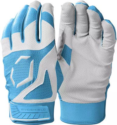 New EVOSHIELD SRZ-1 ADT SM VICTORY BLUE BATTING GLOVES 11860-WILWB5712011S