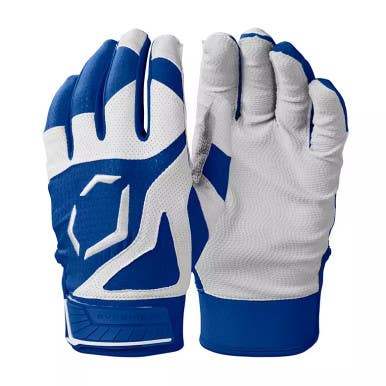 New EVOSHIELD SRZ-1 YTH MD ROYAL BATTING GLOVES 11860-WILWB5712107YM