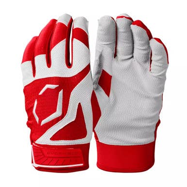 New EVOSHIELD SRZ-1 YTH MD SCARLET BATTING GLOVES 11860-WILWB5712108YM
