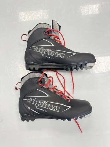 Used Alpina Mens NNN XC Ski Boots Black M 08.5-09 / W 09-09.5 11860-S000306551