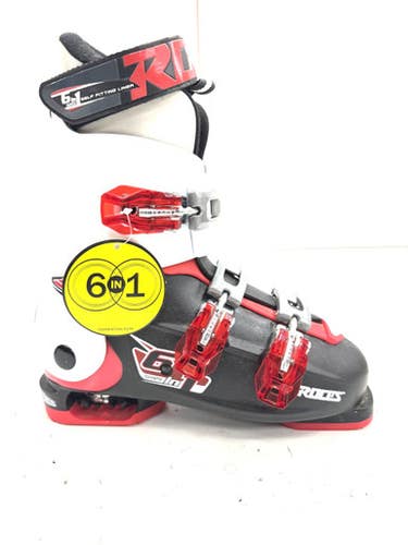 Used Roces AJUSTABLE 225-255 Boys DH Ski Boot White 225 MP - J04.5 - W5.5 11860-S000307173