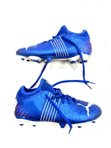 Used Puma Soccer Cleats Royal Blue Junior 02.5 11860-S000307225