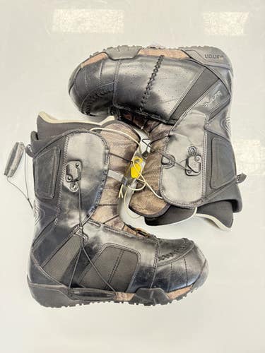 Used Burton RULER Mens Snowboard Boots Black Senior 12 11860-S000304220