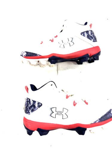 Used Under Armour BH BB/SB Cleats White Junior 04 11860-S000305940