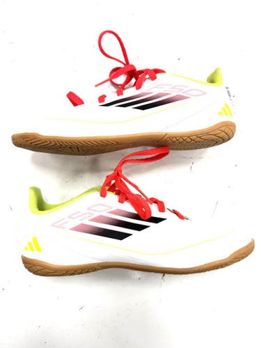 Used Adidas Soccer Indoor Shoes White Junior 03.5 11860-S000306000
