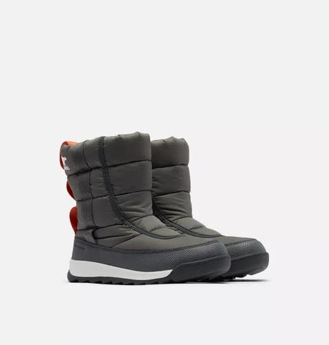 Sorel Whitney II Puffy Mid 1916581-054 Kids 8 Gray Waterproof Snow Boots ZPO2476