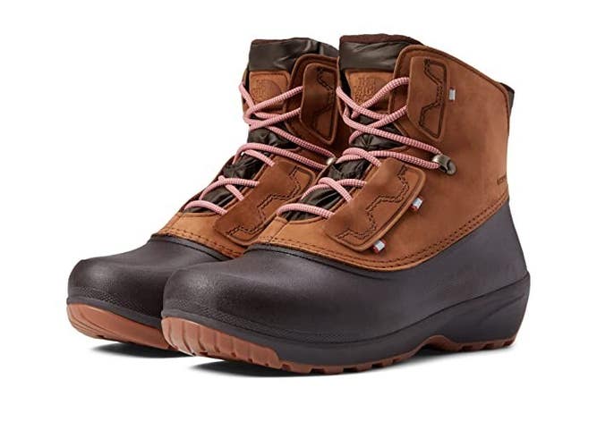The North Face Shellista IV Shorty Boots Women's US 7.5 Brown Waterproof GBNC378