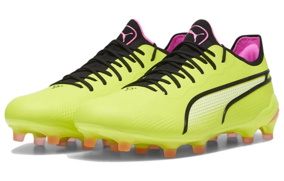 Puma King Ultimate 107563-06 Men Electric Lime Black FG/AG Soccer Cleats NIN1077