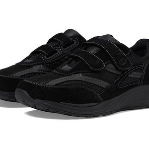 SAS JV Mesh Sneakers Men's US 8 Black Hook and Loop Comfort Shoes ZOGG2570