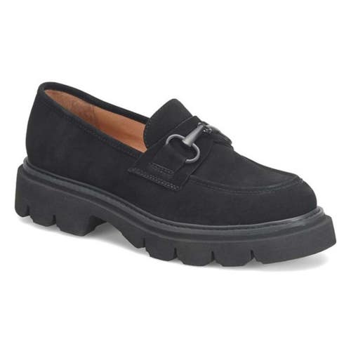 Sofft Satara SF0091121 Flat Womens 11 Black Leather Slip On Loafer Shoes RHS6622