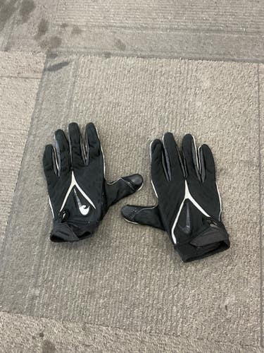 Used Nike ALPHA FOOTBALL GLOVES FB Gloves Black XL 11614-S000234423
