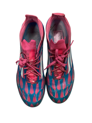 Used Adidas F550 Soccer Turf Shoes Pink Senior 9 11613-S000180425