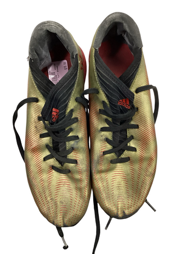Used Adidas Soccer Turf Shoes Gold Senior 9 11613-S000180424