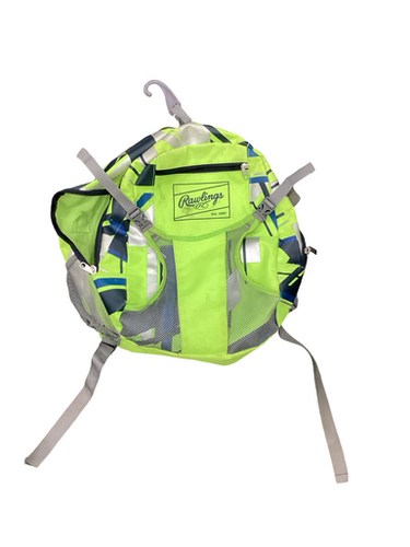 Used Rawlings BACKPACK BB/SB Player Backpack Neon Green 11613-S000180213