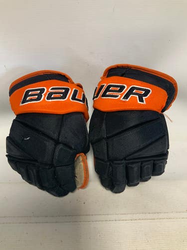 Used Bauer TEAM VAPOR PRO OMAHA Senior Gloves Black/Orange/White 14" 11823-S000038463
