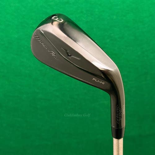Mizuno Pro Fli-Hi Black 3 Iron Utility AeroTech SteelFiber hls 880 F4 Stiff