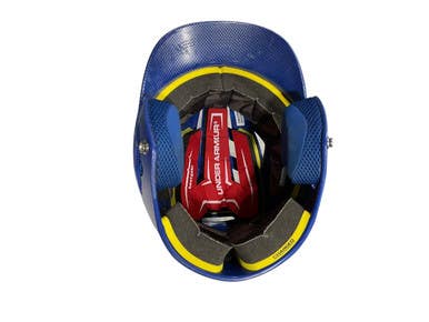Used Under Armour HELMET Batting Helmet No Mask Royal Blue M/L 11847-S000034444