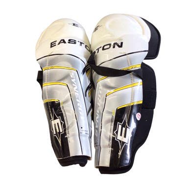 Used Easton SYNERGY Senior Shin Guards White 15" 11760-S000090594