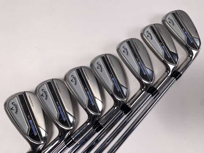 Callaway Paradym Ai Smoke Iron Set 5-PW+GW Elevate MPH 95g Regular RH