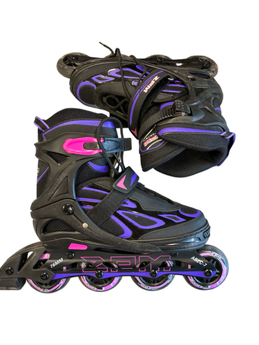 Used ZPM ABEC7 Senior Rec Fitness Skates Purple Adjustable 11682-S000130962