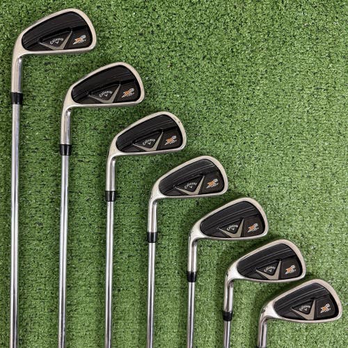 Callaway X2 Hot Pro Iron Set 4-PW Project X Rifle 95 6.0 Stiff Flex Left Handed