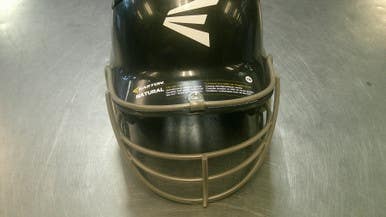 Used Easton ALPHA HELMET W JAW Batting Helmet w/Mask Black SM 11868-S000068819